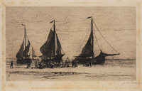 KG 08910b
<br/>
Sketches of Holland: The beach, Zandvoort
<br/>
<em>Storm van 's-Gravesande, Carel Nicolaas (1841-1924)</em>